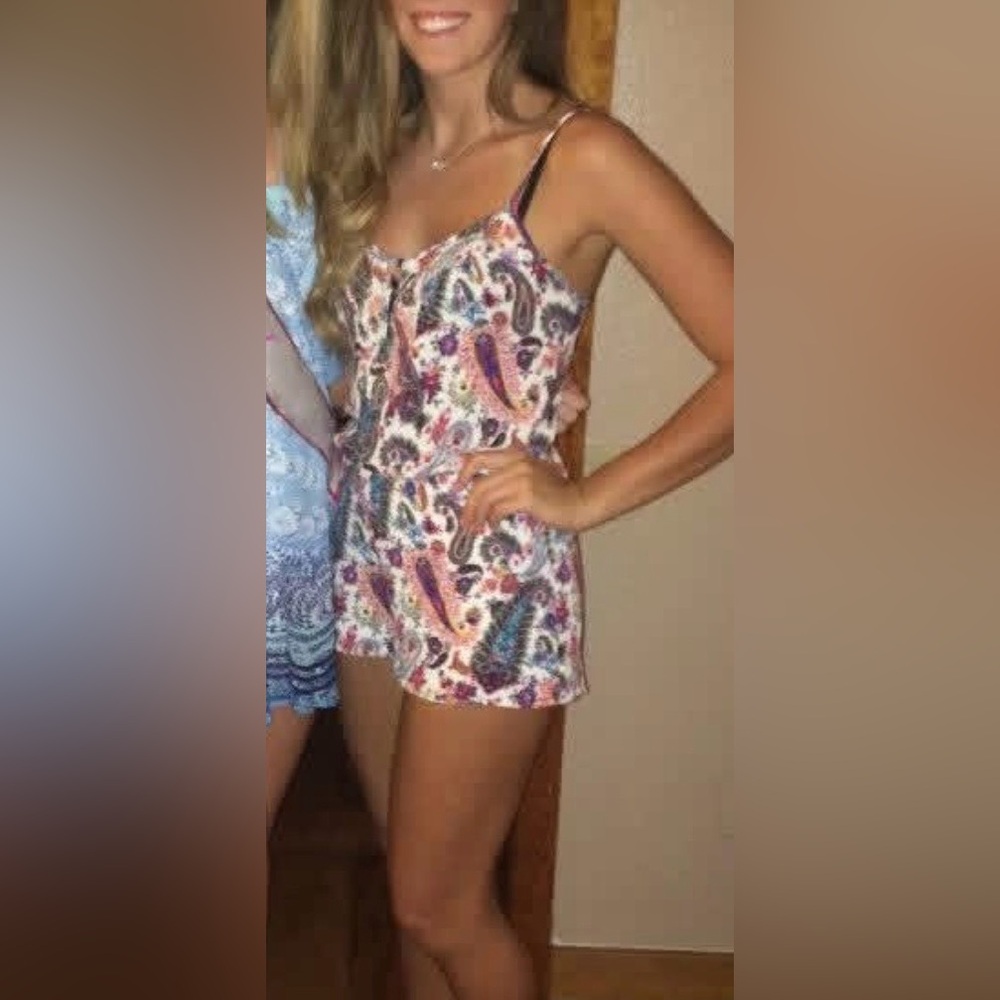 Paisley Tank Summer Romper